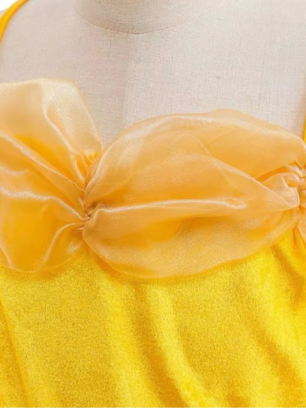 Yellow Princess Tulle Ball Gown Kids Costume